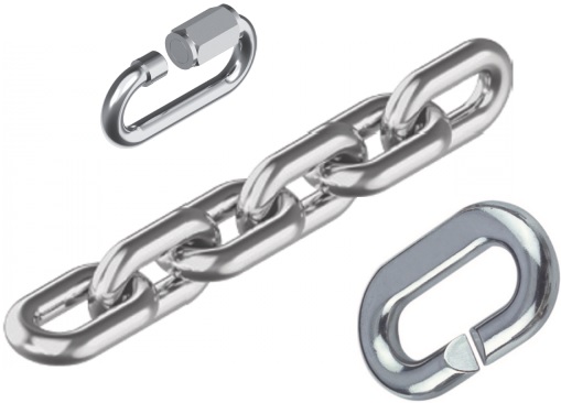 Chain and Chain Links Stainless Steel